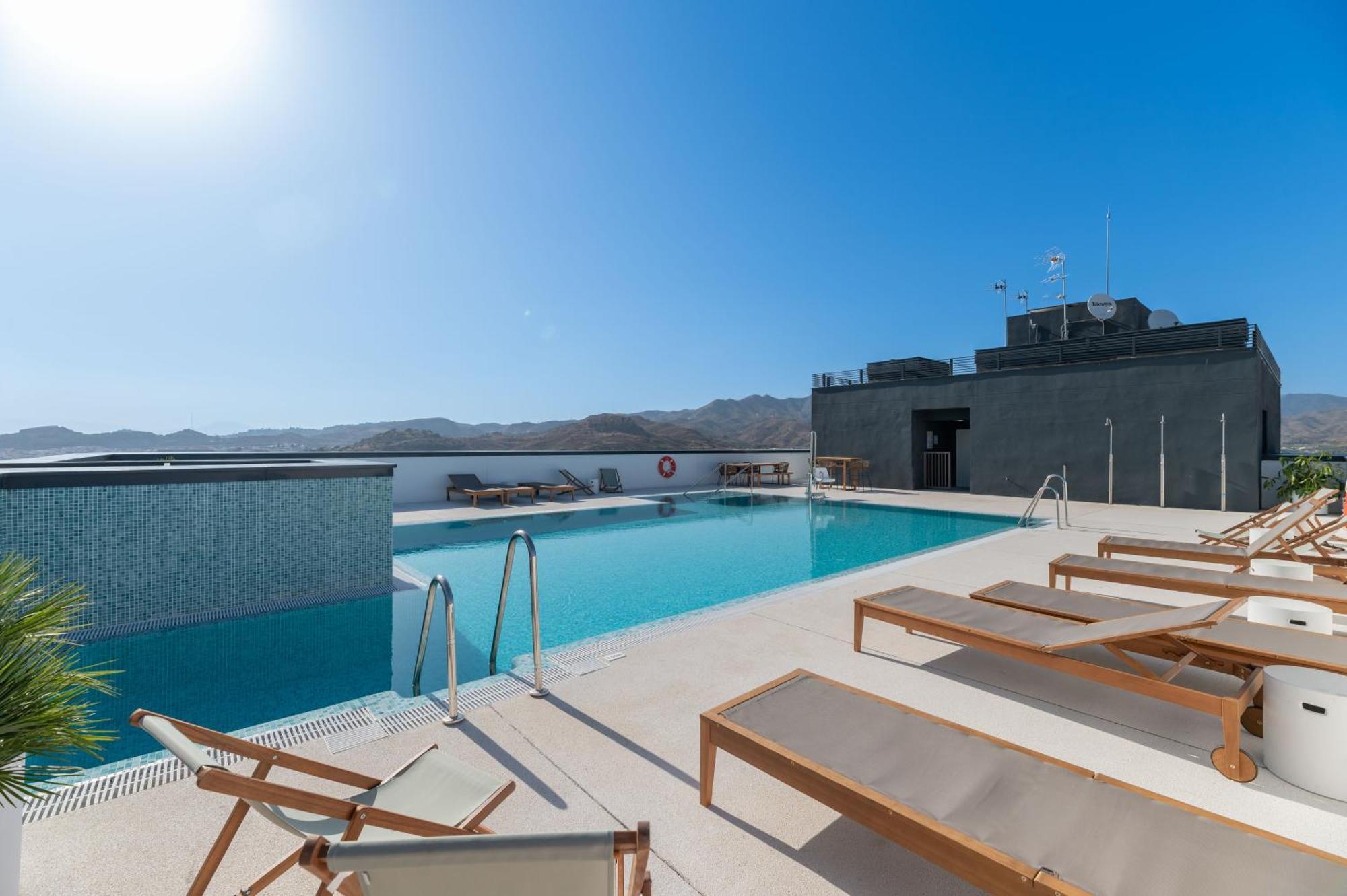 Xpce Urban 3 Malaga Skyline - Parking Free Apartment Exterior foto
